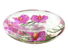 Emilio Robba Small Bowl of Fuchsia Phalaenopsis Orchids