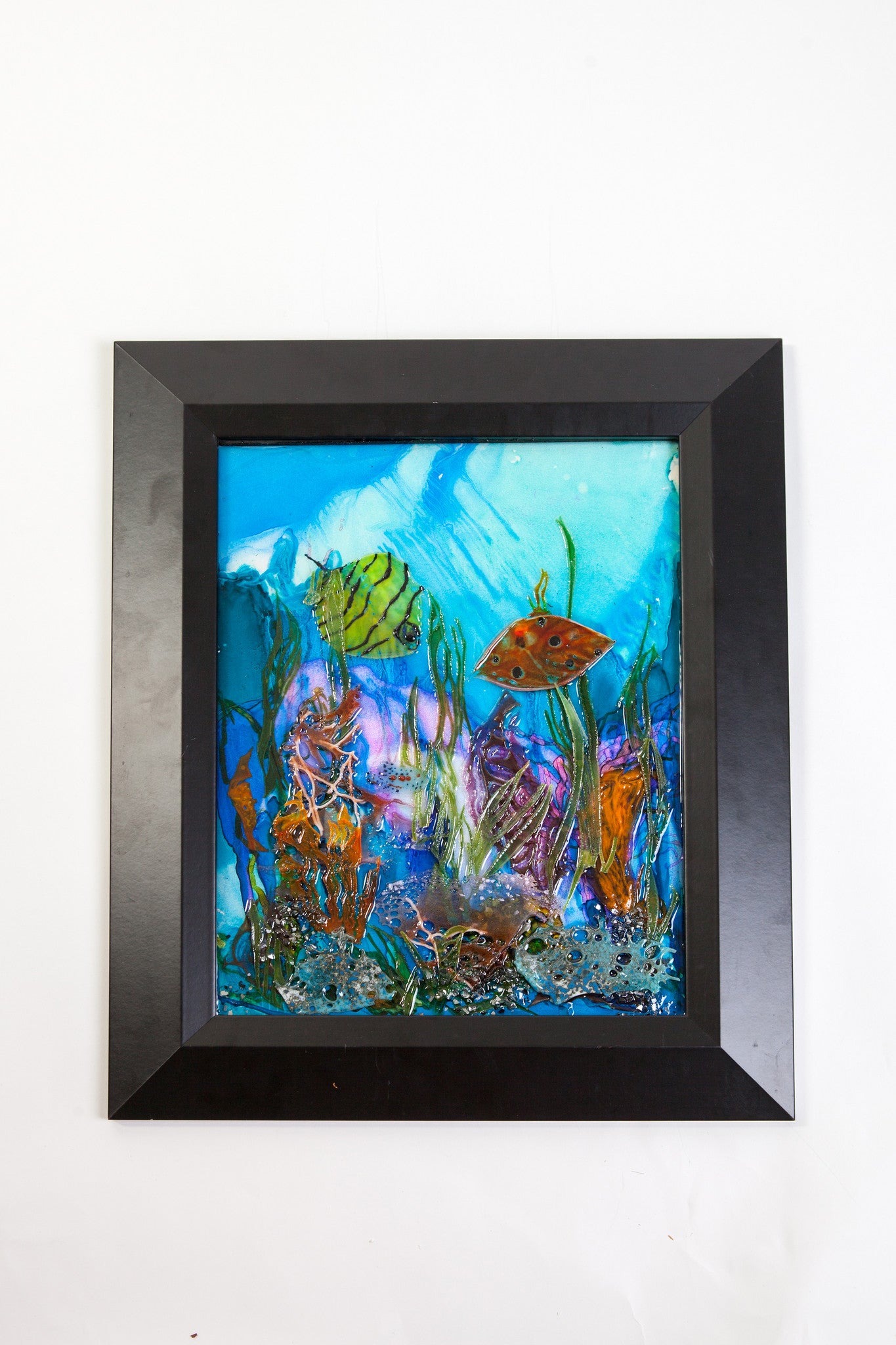 Kristen Dukat "Under the Sea in Blue" Mixed Media Picture