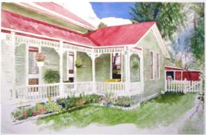 Barb Hahn: “Wise Acre Farm House” Fine Art Print