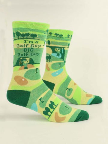 BlueQ Men's "I'm A Big Golf Guy" Crew Socks
