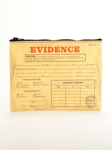 BlueQ "Evidence" Zipper Pouch