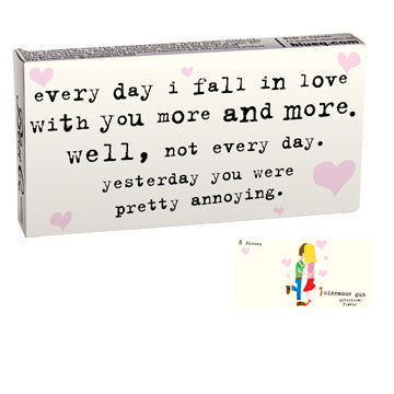BlueQ Gum: I Fall In Love With You More Every Day