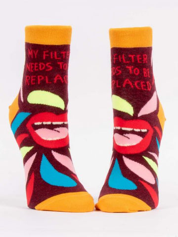 BlueQ Women's Ankle Socks: My Filter Needs to be Replaced