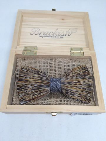 Brackish Feather Bow Tie: Nectar Model