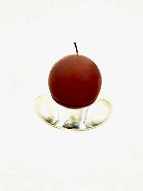 Argenesi Round Candleholder with Ball Candle