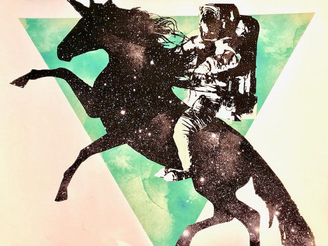 Robert Farkas: Peelable Wall Decoration: Ride the Universe