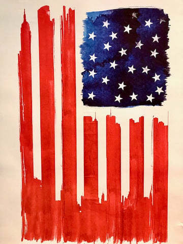 Robert Farkas: Peelable Wall Decoration "Stars and Buildings"