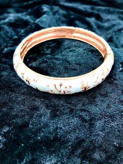 Enameled Floral Bracelets
