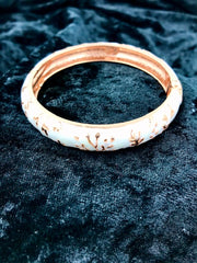 Enameled Floral Bracelets