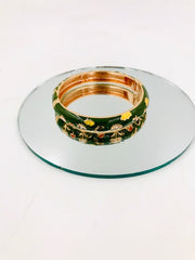 Enameled Floral Bracelets