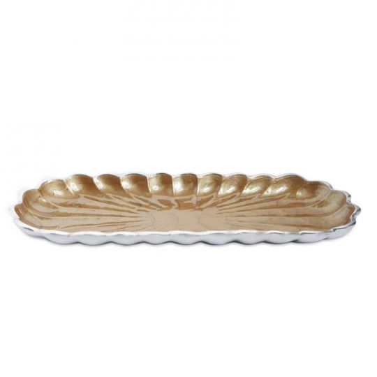 Julia Knight Peony 14" Rectangular Tray in Toffee
