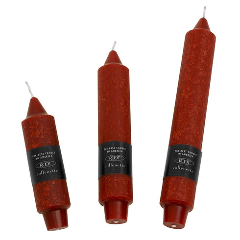 Root 7" Collenette Unscented Beeswax Blend Dinner Candles (Box of 4)