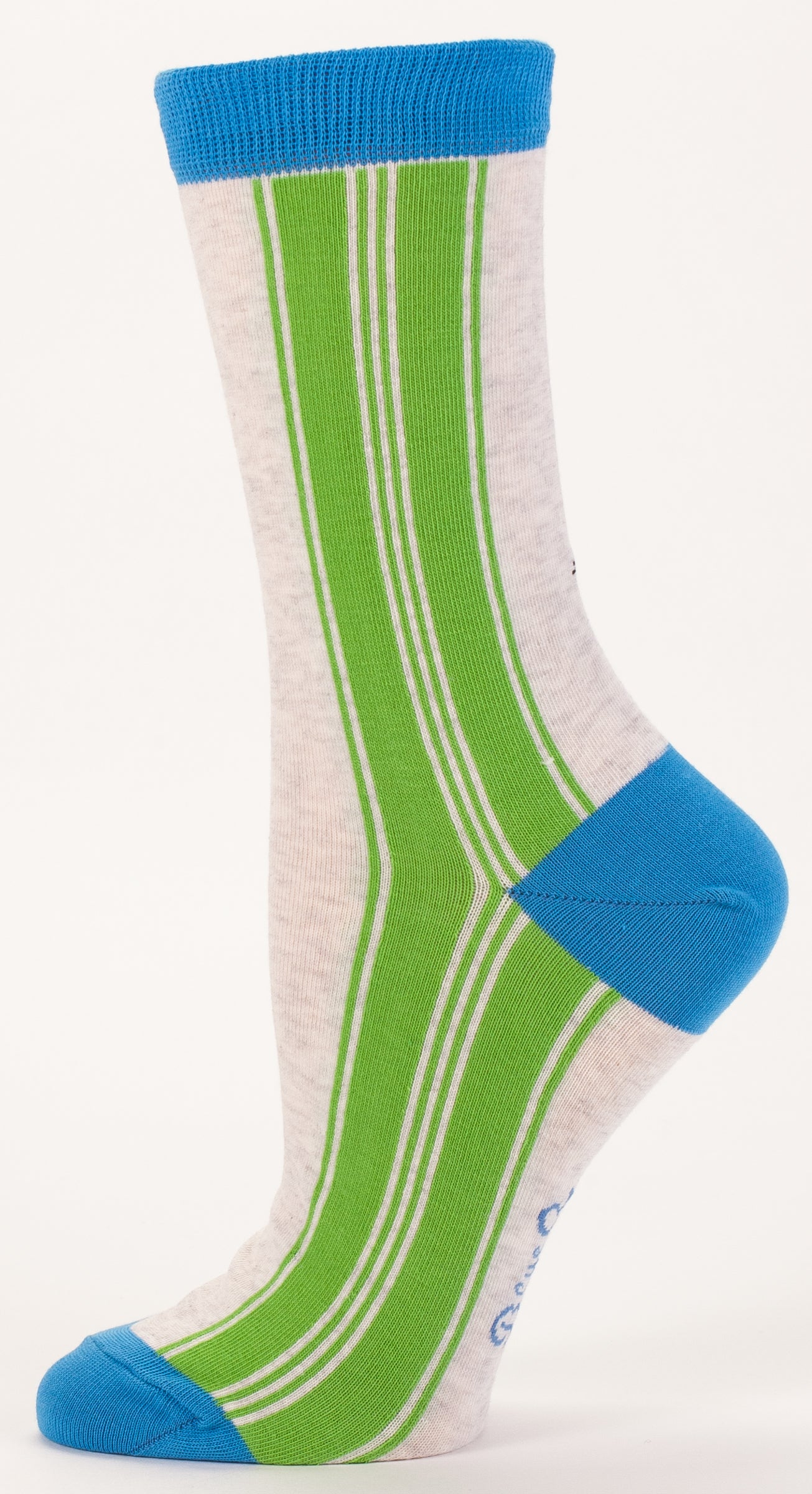 BlueQ Women's Crew Socks "Superstar Reporting For Duty"