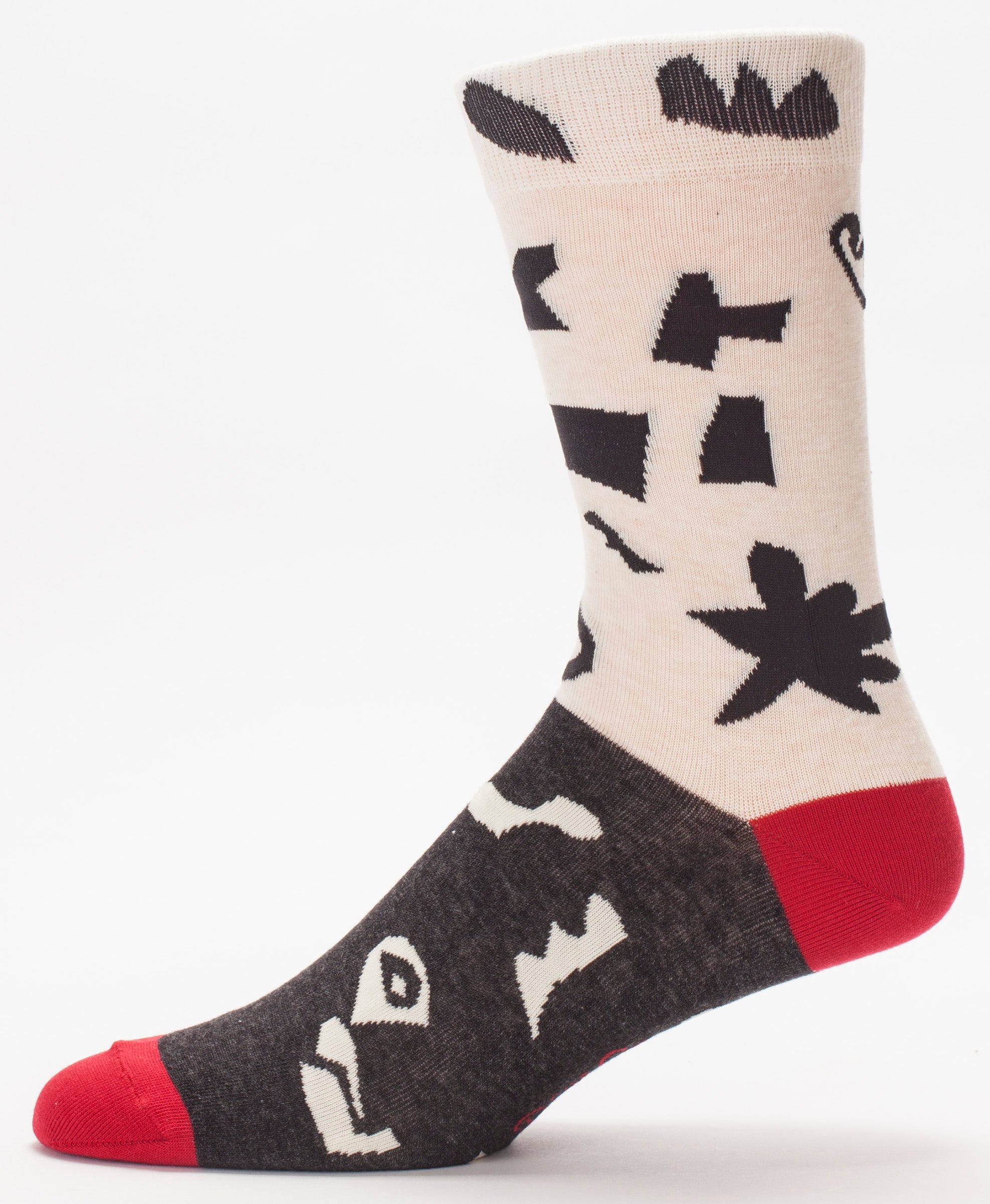 BlueQ Men's Crew Socks: "My Head Says 'Who Cares'..."