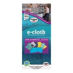 This is the bomb of home cleaning-8 clothes to do every job perfectly, and it is also the most economical way to purchase these microfiber cloths. Set contains a Kitchen Cloth, Bathroom Cloth. Range & Stovetop Cloth, Stainless Steel Cloth, Window Cloth, Dusting Cloth, and a two-towel Glass & Polishing Cloth Set.