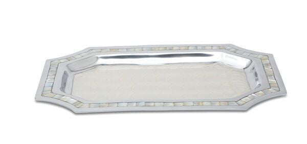 Julia Knight Classic 20" Octagonal Tray in Snow