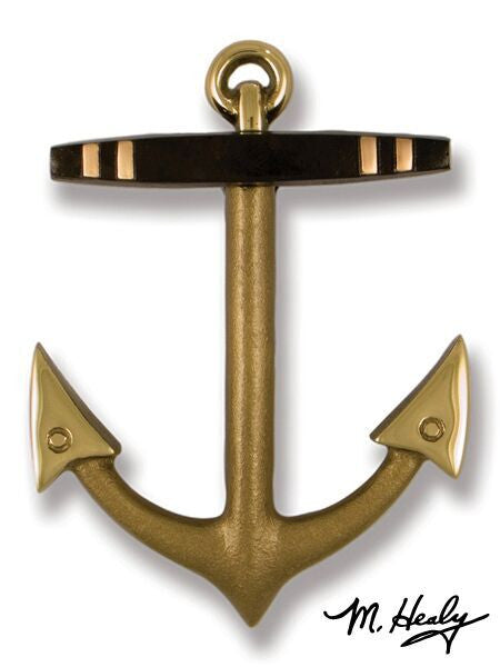 Michael Healy Door Knocker: Brass/Bronze Anchor