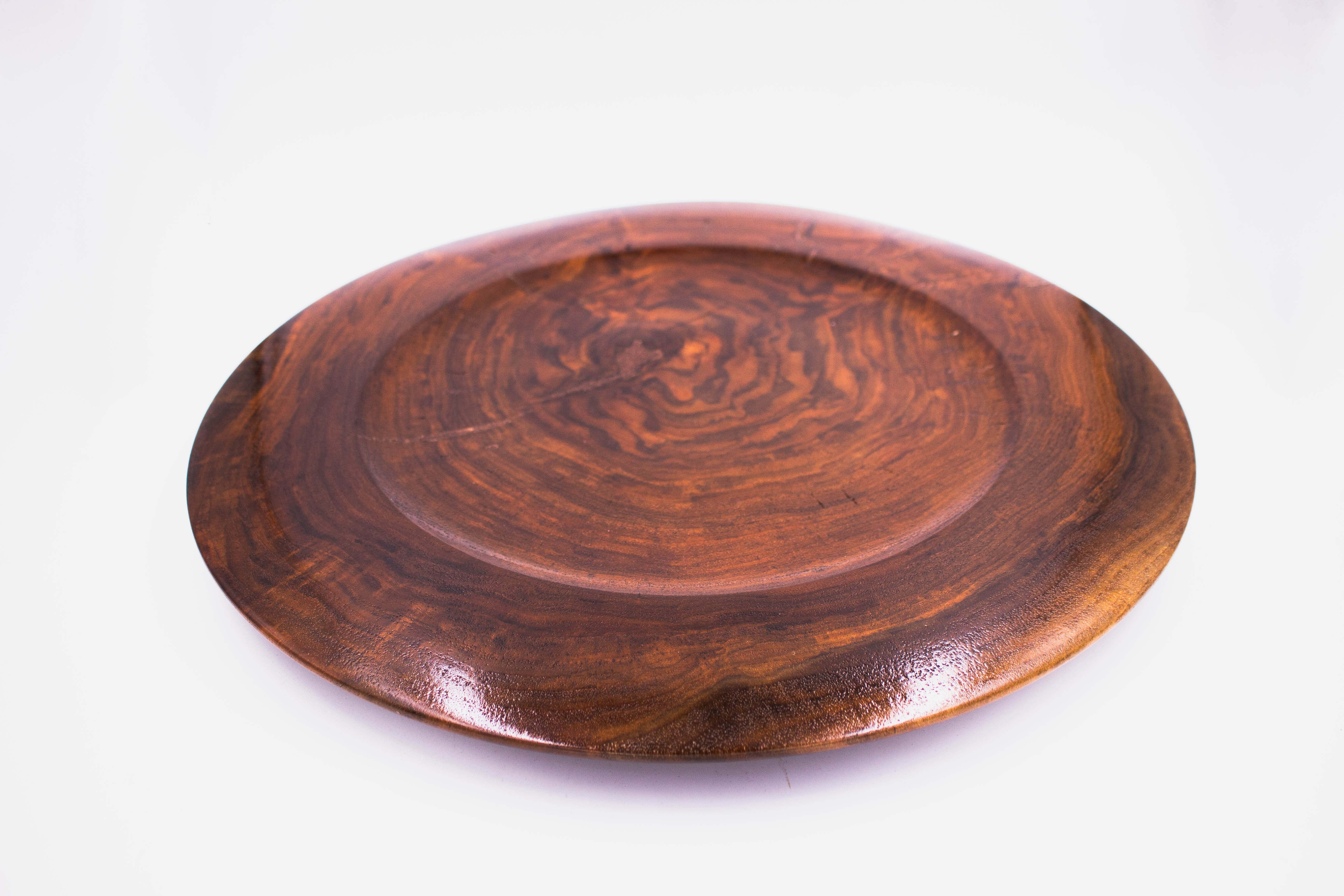 Local Artist of the Week: Richard Ruehle-Walnut Burl Platter with Copper Dust