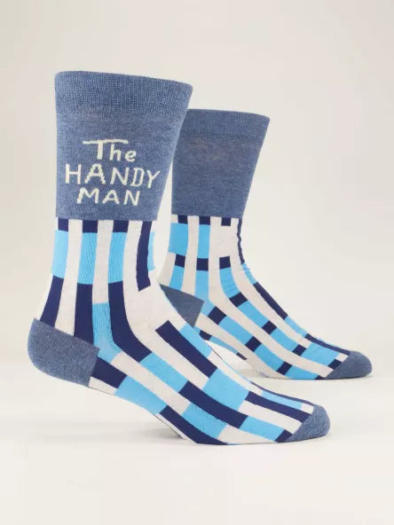BlueQ Men's "The Handy Man" Crew Socks
