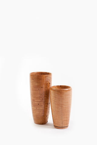 Local Artist of the Week: Richard Ruehle-Curly Maple Wooden Vases (Tall and Medium)