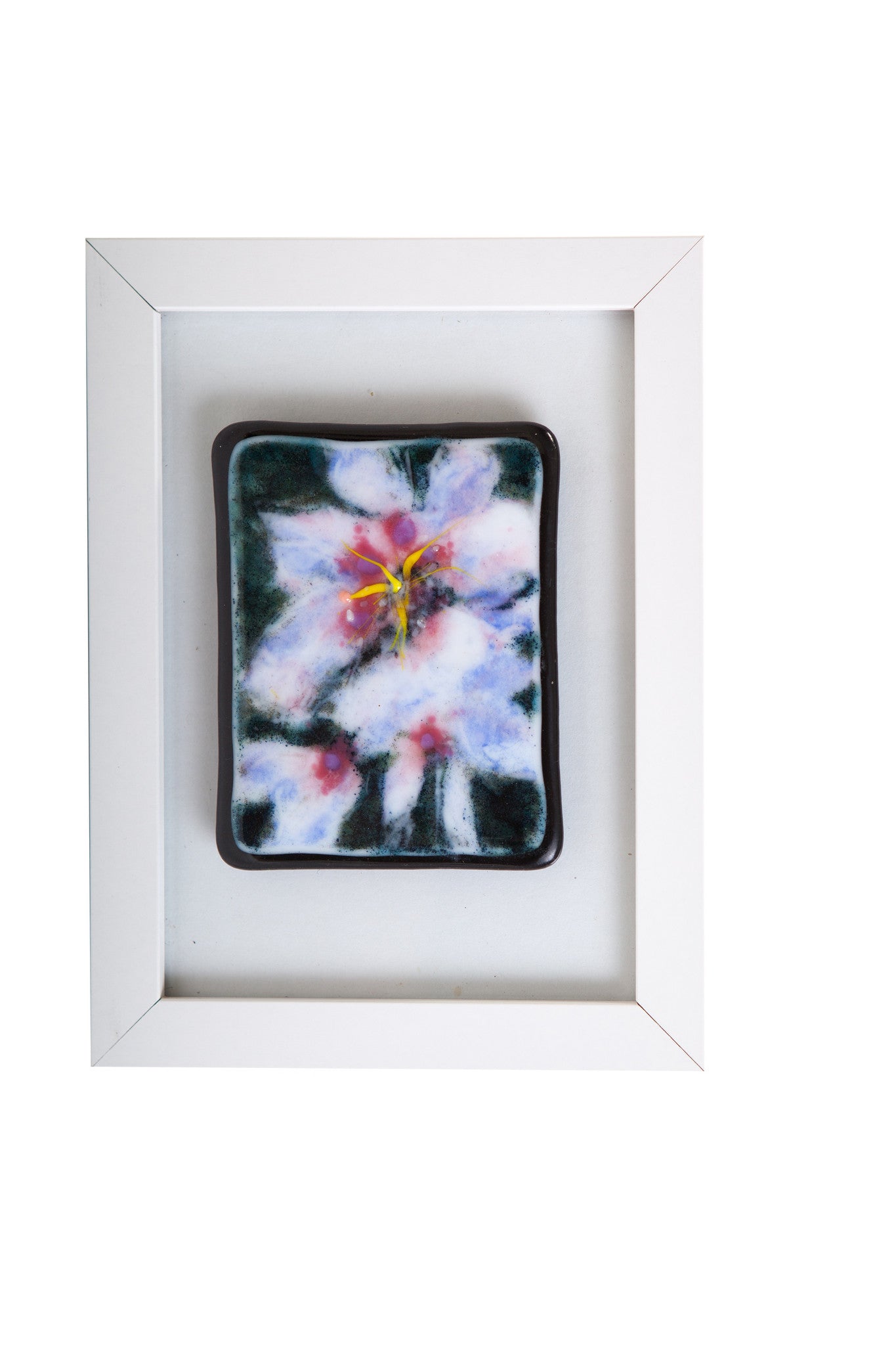 Kristen Dukat "Magnolia Flowers" Fused Glass Painting