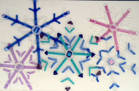 Kristen Dukat Large Fused Glass Snowflake