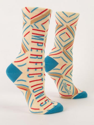 BlueQ Women's Crew Socks "Imperfectionist"