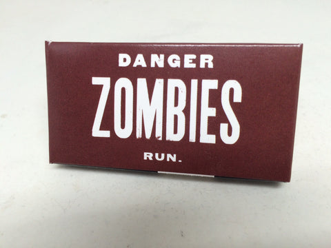 BlueQ Gum: Danger Zombies. Run.