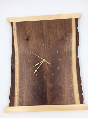 Les Thede Rustic Wooden Wall Clock