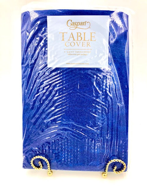Caspari Moire Blue Table Cover