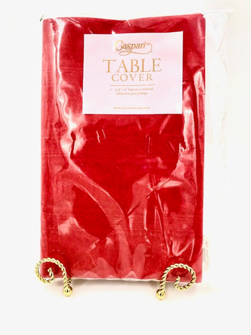 Caspari Moire Red Table Cover