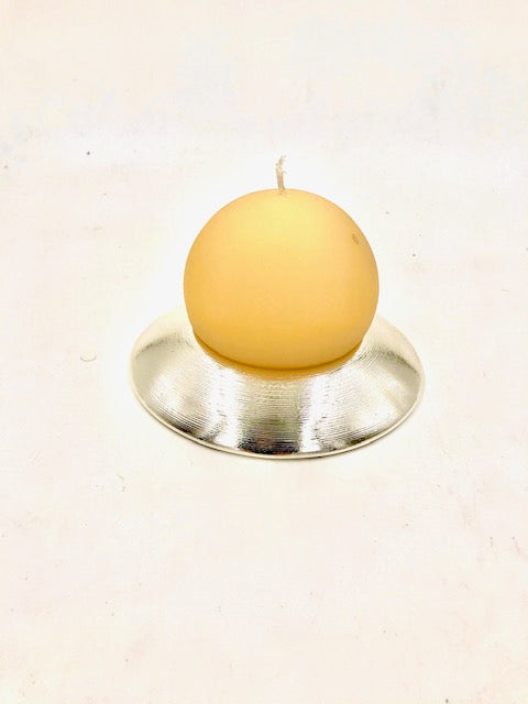 Argenesi Round Candleholder with Ball Candle