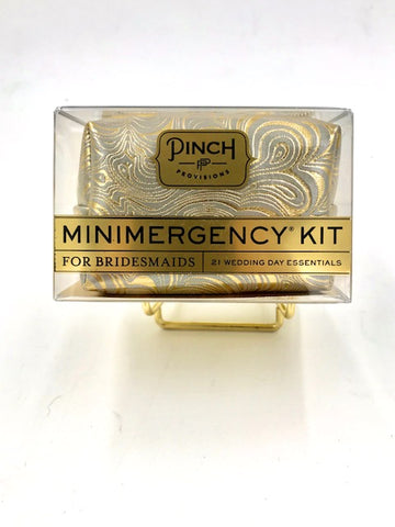 Pinch Minimergency Kit for Bridesmaids in Silver/Gold  Swirl