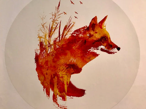 Robert Farkas: Peel-able Wall Decoration: Plattensee Fox