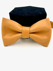 Jean Lorent Hand-Crafted Full-Grain Leather Bow Tie