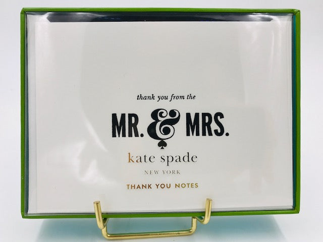 Kate Spade "Mr & Mrs. Thank You" Note Card Set-