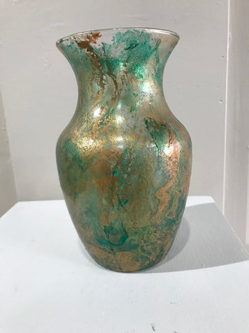 Vicky Bauman: 8" Acrylic Pour Vase