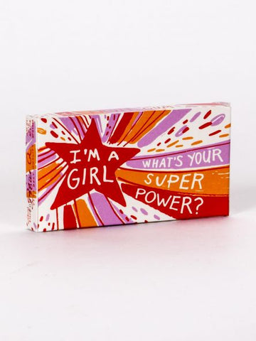 BlueQ Gum "I'm A girl, What's Your Super Power?"