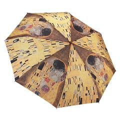 Galleria Folding Umbrella Klimt's "The Kiss"