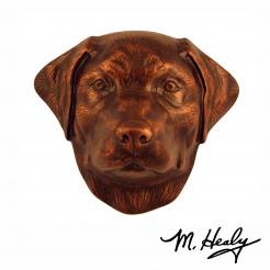 Michael Healy Door Knocker: Oiled Bronze Cast Aluminum Dog Knocker (Labrador Retriever)