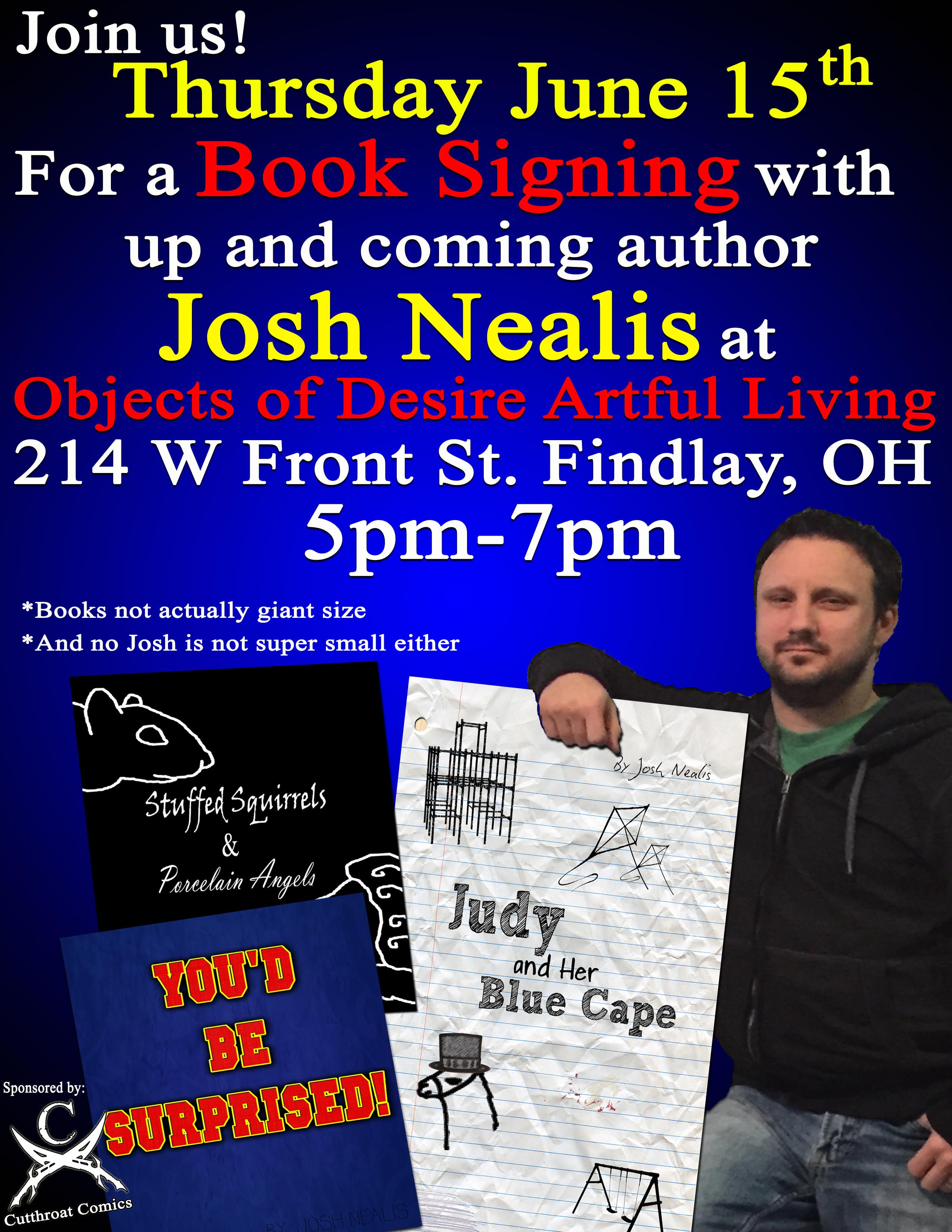 June 15 Meet the Artist and Book Signing (Free) Event: Josh Nealis (author)