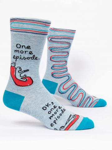 BlueQ Men's Crew Socks: One More Episode