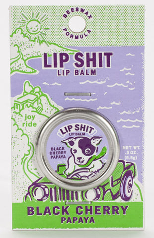 BlueQ Lip Shit Lip Balm (Black Cherry & Papaya)