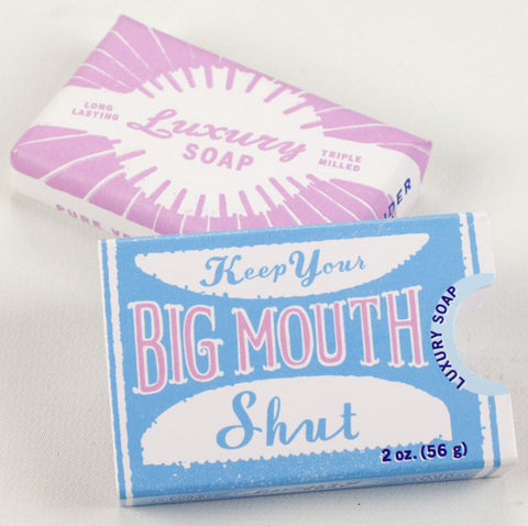 BlueQ Luxury Bar Soap: "Keep Your Big Mouth Shut"