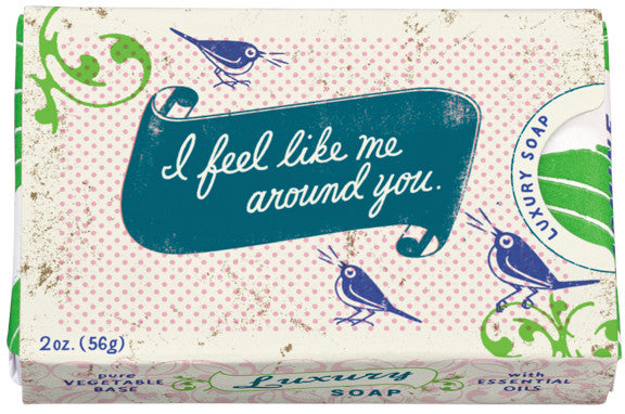 BlueQ Luxury Bar Soap: "I feel like me around you"