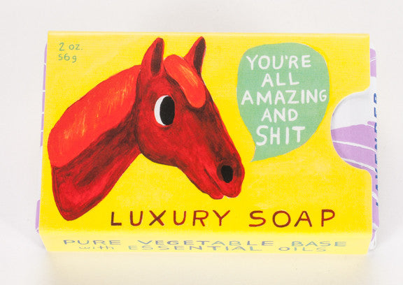 BlueQ Luxury Bar Soap: "All Amazing and Shit"