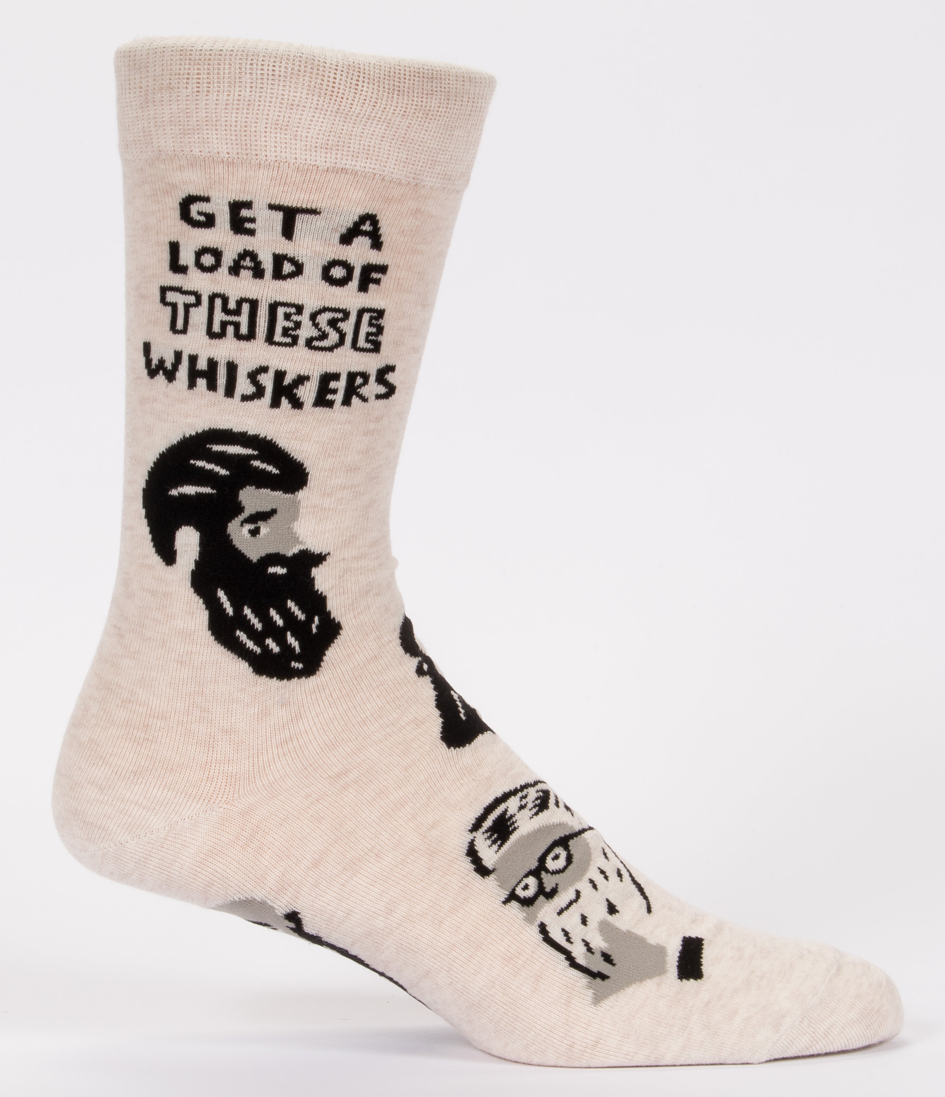 BlueQ Men's Crew Socks: Get A Load of These Whiskers