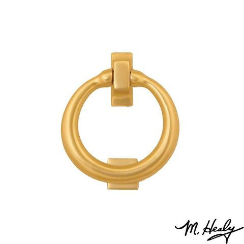 Michael Healy Door Knocker: Classic Brass Ring