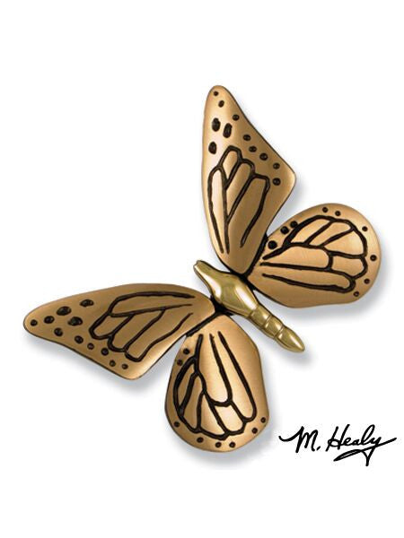 Michael Healy Door Knocker: Brass/Bronze Butterfly