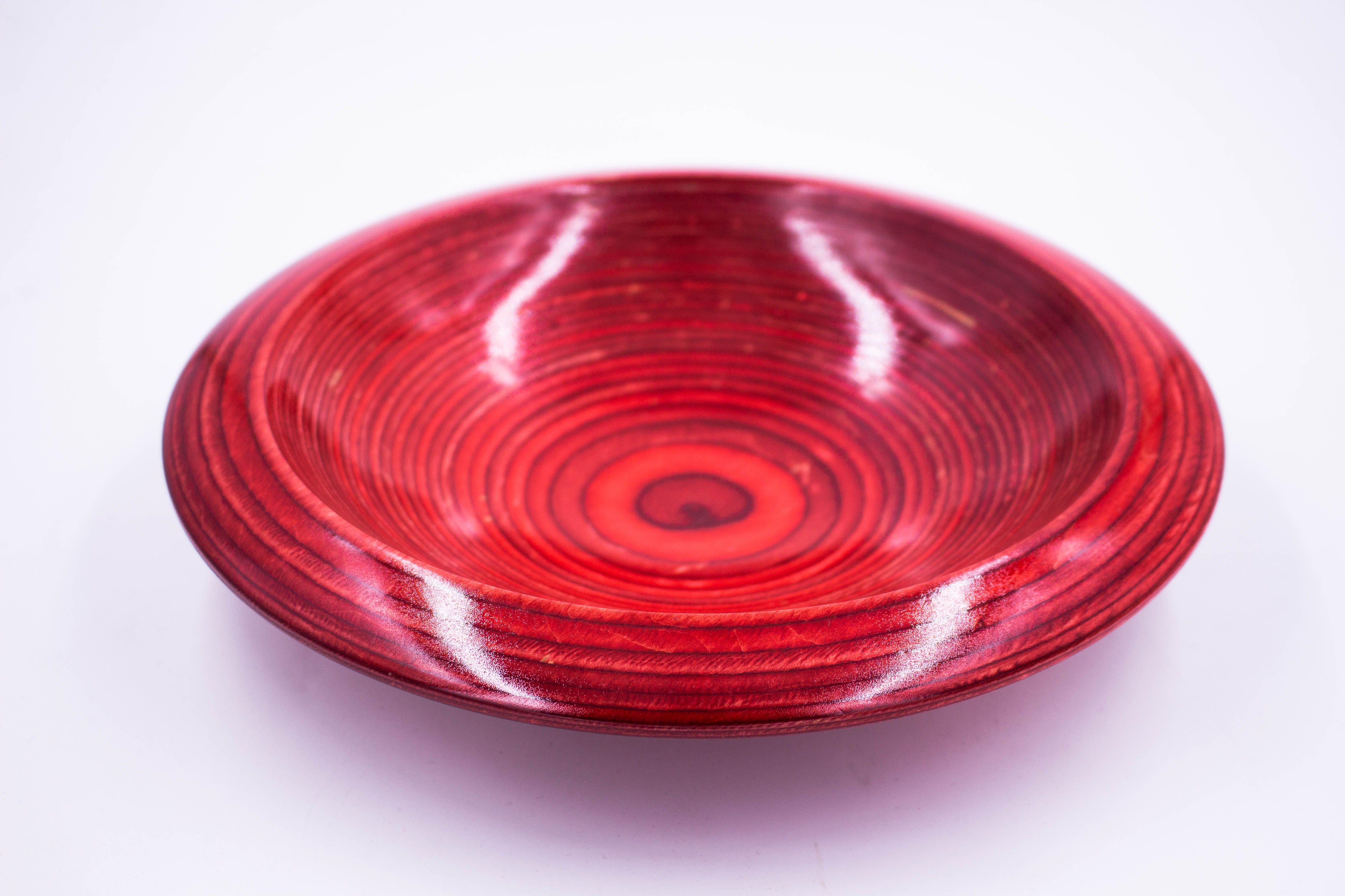 Local Artist of the Week: Richard Ruehle-Red Birch Veneer Bowl